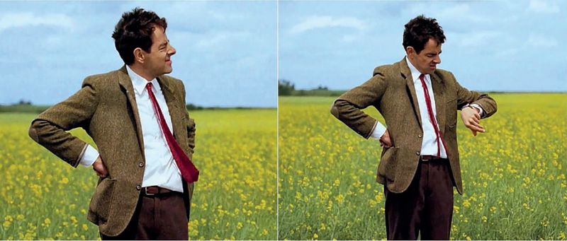 Bild von Mister Bean wartent